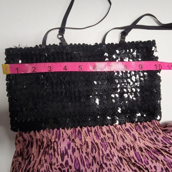 PURPLE Sparkly Glitter Mini Dress Size S or Petite - Picture 8 of 8